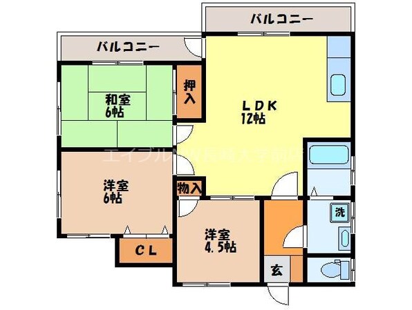 崇福寺駅 バス15分  長崎バス・星取下車：停歩1分 1階の物件間取画像